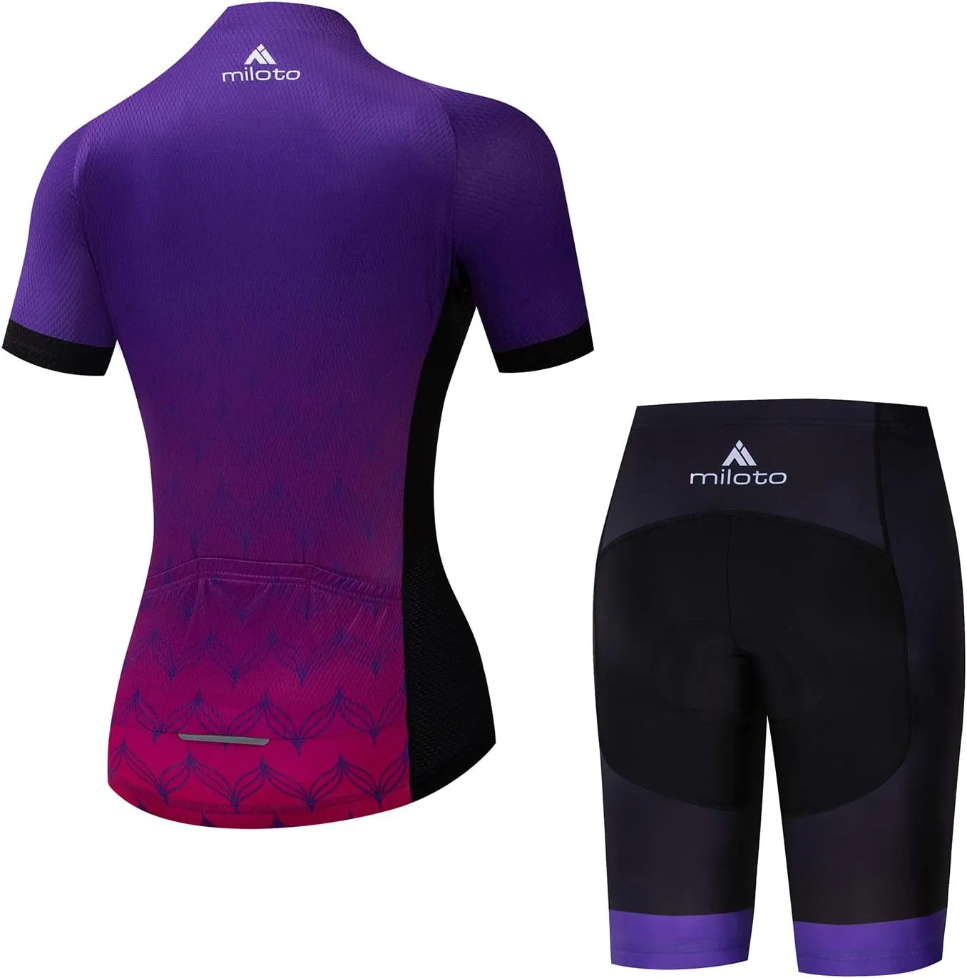 Aogda Cycling Jerseys Women Bike Shirts Bicycle Sets Ladies Biking Tops Shorts Clothing