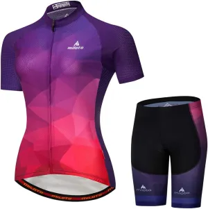 Aogda Cycling Jerseys Women Bike Shirts Bicycle Sets Ladies Biking Tops Shorts Clothing