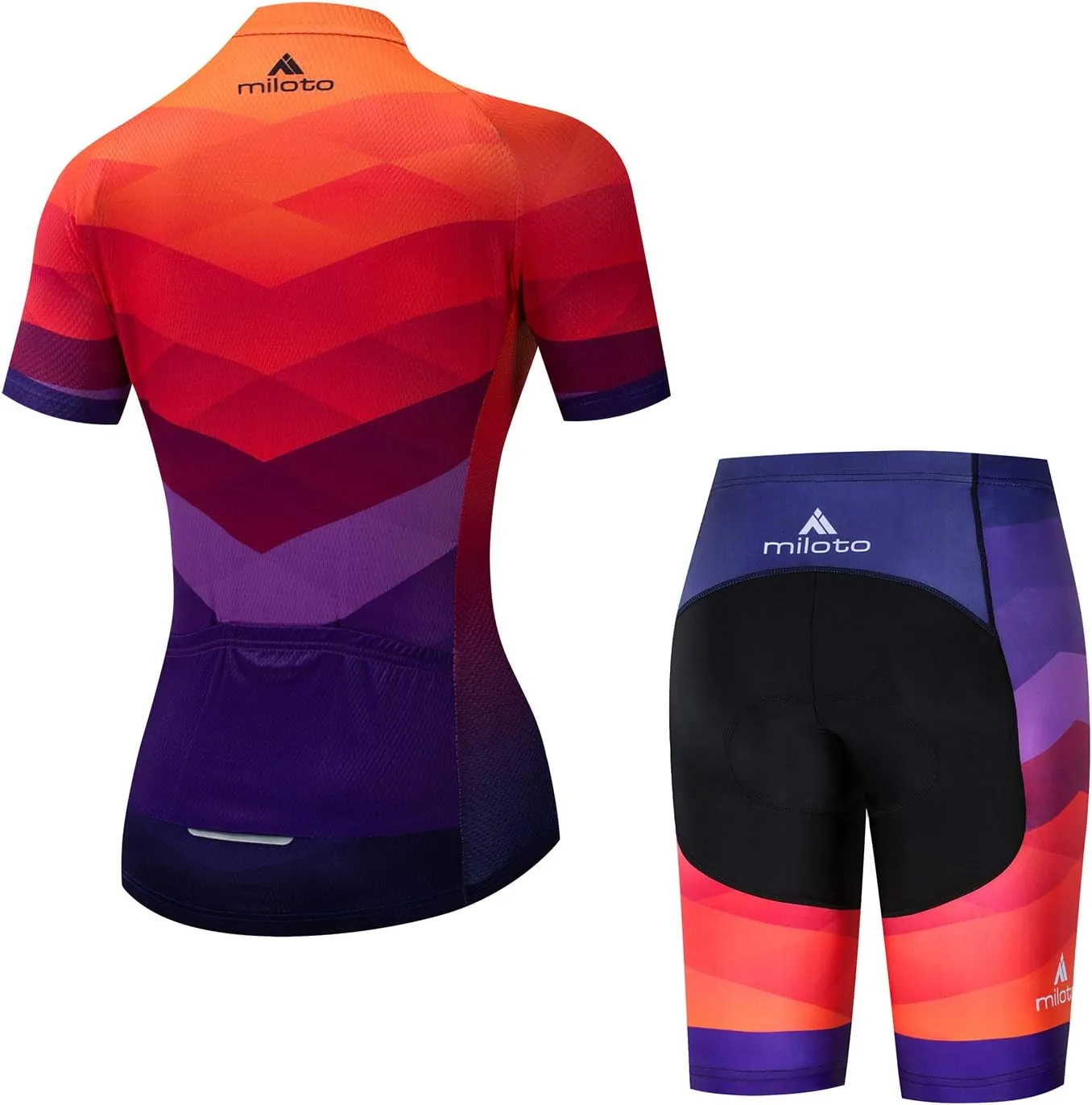 Aogda Cycling Jerseys Women Bike Shirts Bicycle Sets Ladies Biking Tops Shorts Clothing