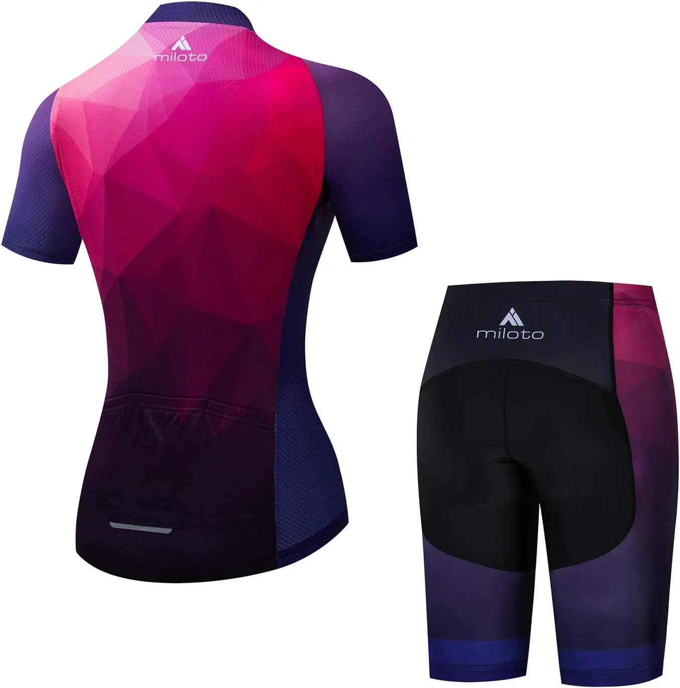 Aogda Cycling Jerseys Women Bike Shirts Bicycle Sets Ladies Biking Tops Shorts Clothing