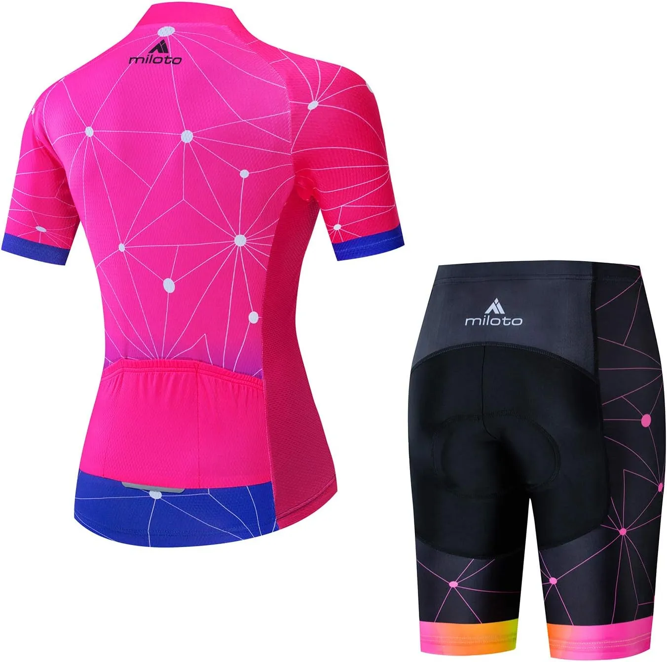 Aogda Cycling Jerseys Women Bike Shirts Bicycle Sets Ladies Biking Tops Shorts Clothing