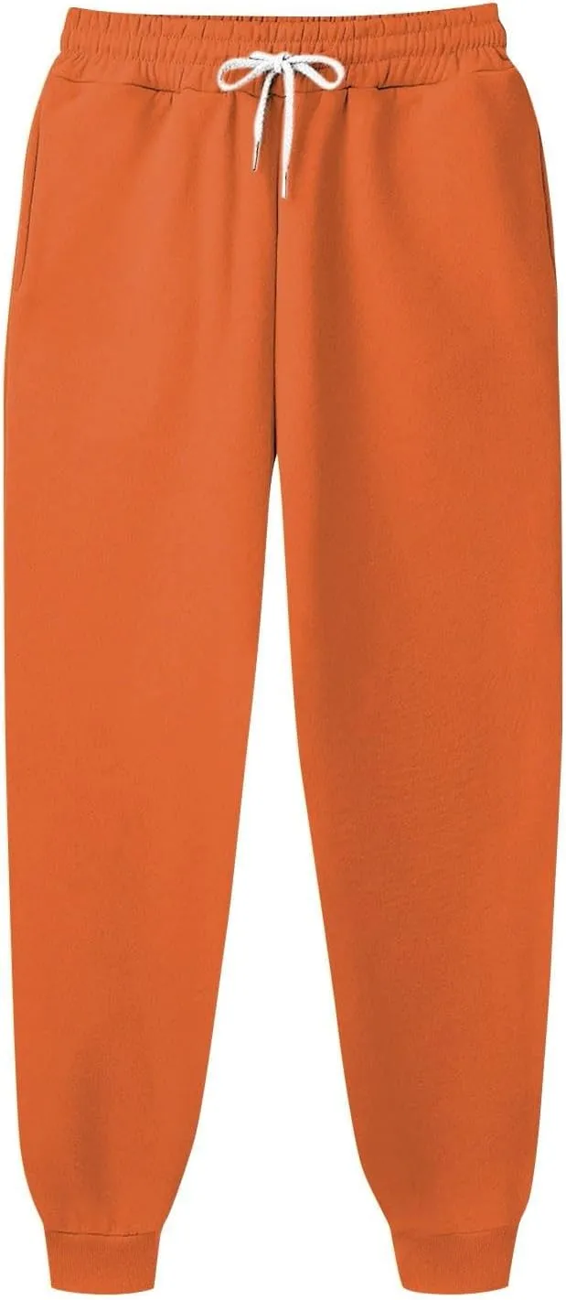 Baggy Sweatpants for Men Plus Size Drawstring Waist Fleece Lined Athletic Pants Workout Gym Joggers with Pockets