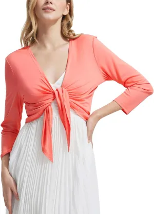 baleaf Women's UPF50  Swim Beach Cover Up Bathing Suit Swimsuit Coverup Cropped 3/4 Sleeve Lightweight Cardigan