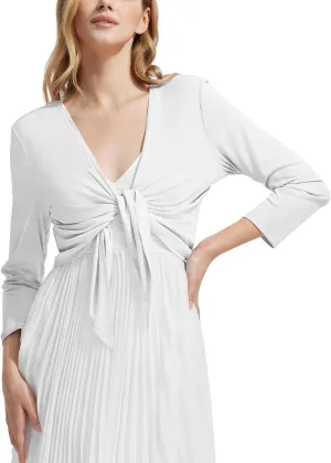 baleaf Women's UPF50  Swim Beach Cover Up Bathing Suit Swimsuit Coverup Cropped 3/4 Sleeve Lightweight Cardigan