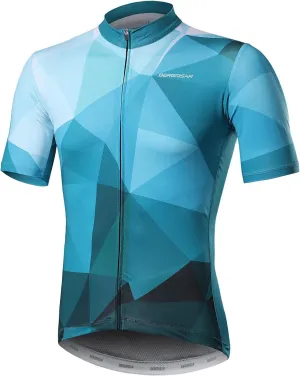 BERGRISAR Cycling Jersey Mens Bike Shirts Short Sleeve Bicycle Biking Clothes with Pockets Reflective