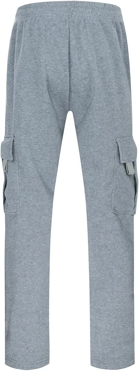 Cargo Pants for Men,Mens Active Athletic Workout Sports Cargo Sweatpants for Men with Pocket and Drawstring