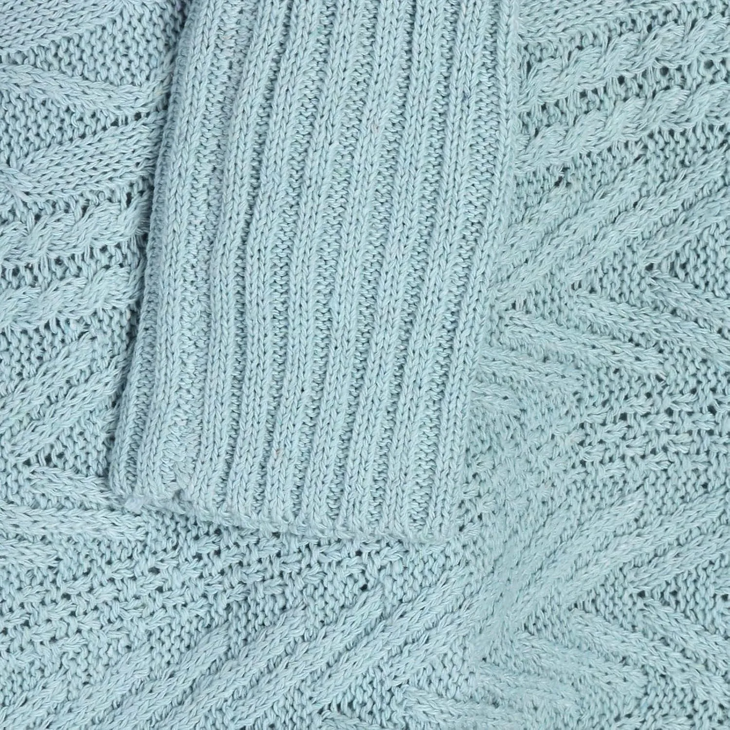 Casual Knitted Sweater Tops for Women Cable Knit Lantern Sleeve High Neck Sweaters Fall Winter Warm Pullover Jumpers