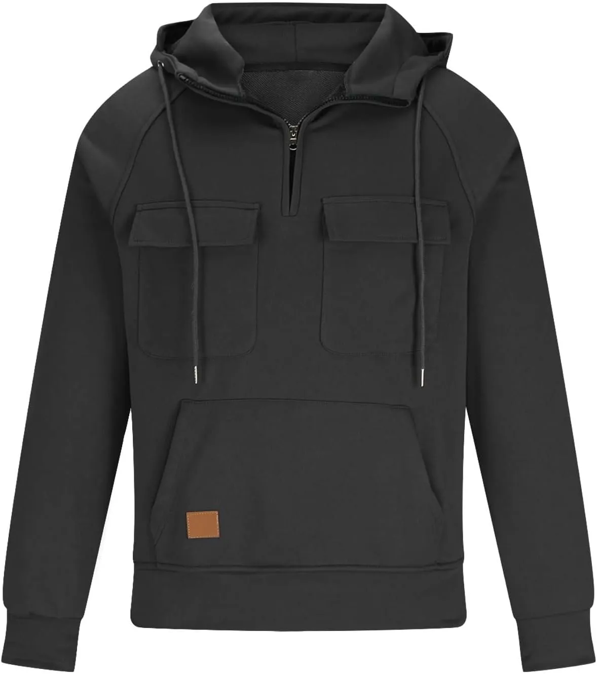 Ctreela Tactical Hooded Jacket for Men's Military Army Outdoor Hoodies Pullover Retro Cargo Western Training Shirt Coats