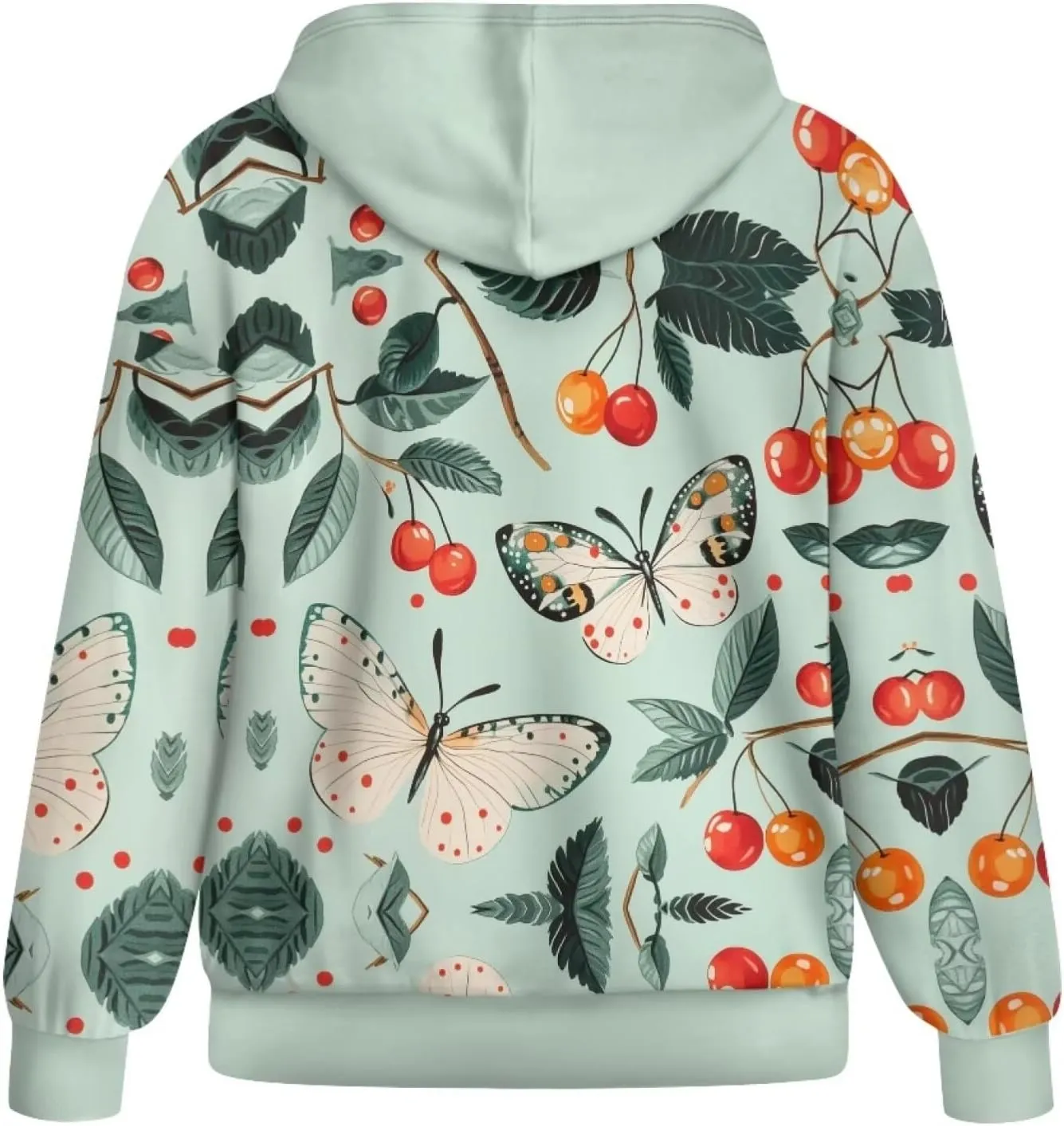 DISNIMO Full Zipper Hoodies for Women Fall Sweatshirt Lightweight Streetwear