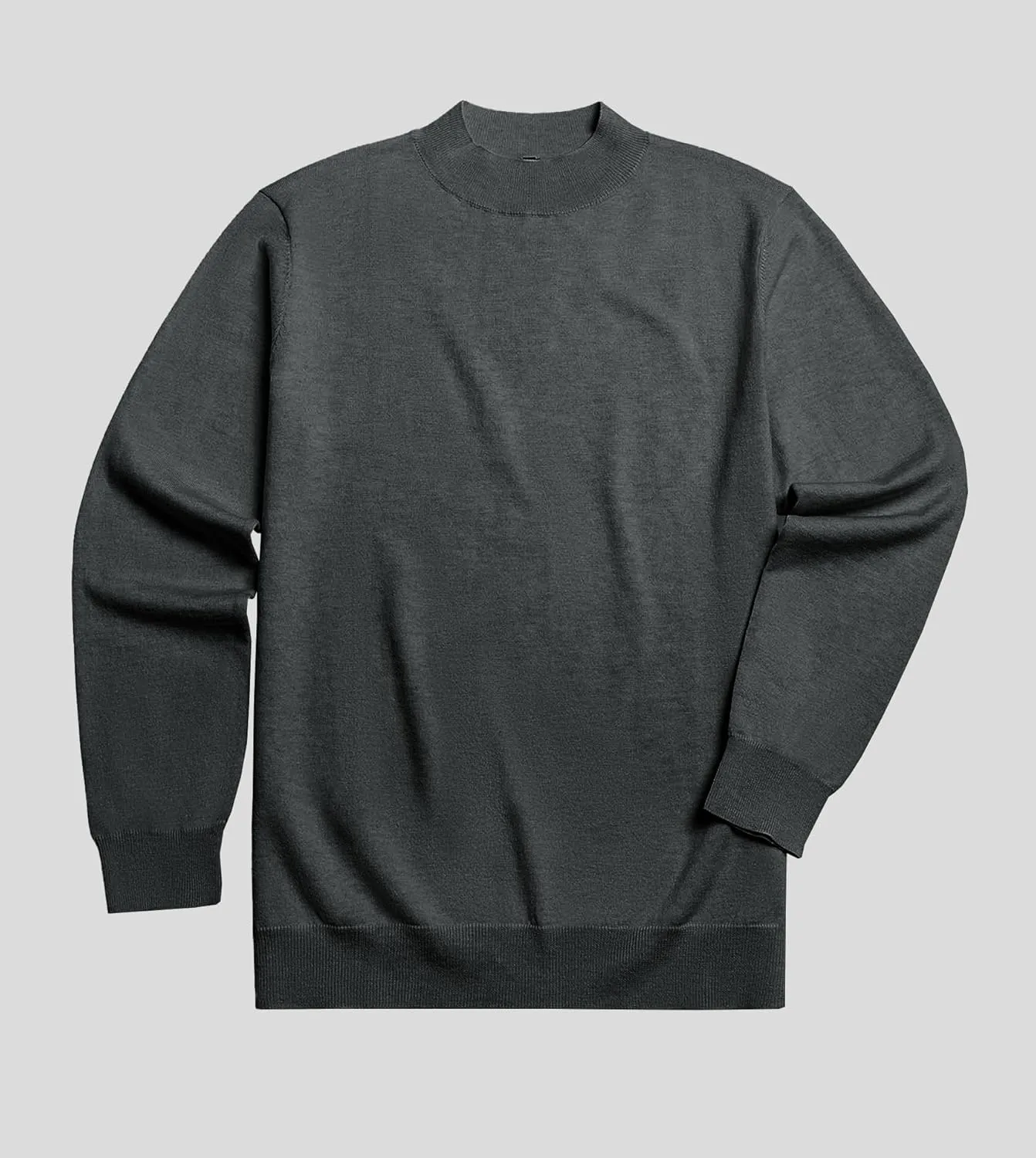 Fioboc Men's Crewneck Sweater Casual Pullover Sweater Slim Fit Lightweight Long Sleeve Knit Sweater S-4XL