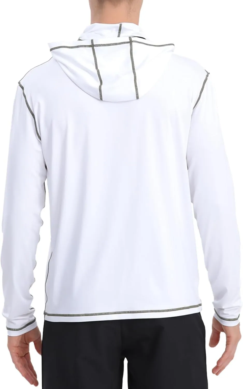 Fishing Shirts for Men,Long Sleeve Rash Guard Shirts Sun Protection Hoodie Athletic Running Hiking Shirt 1/2 Packs