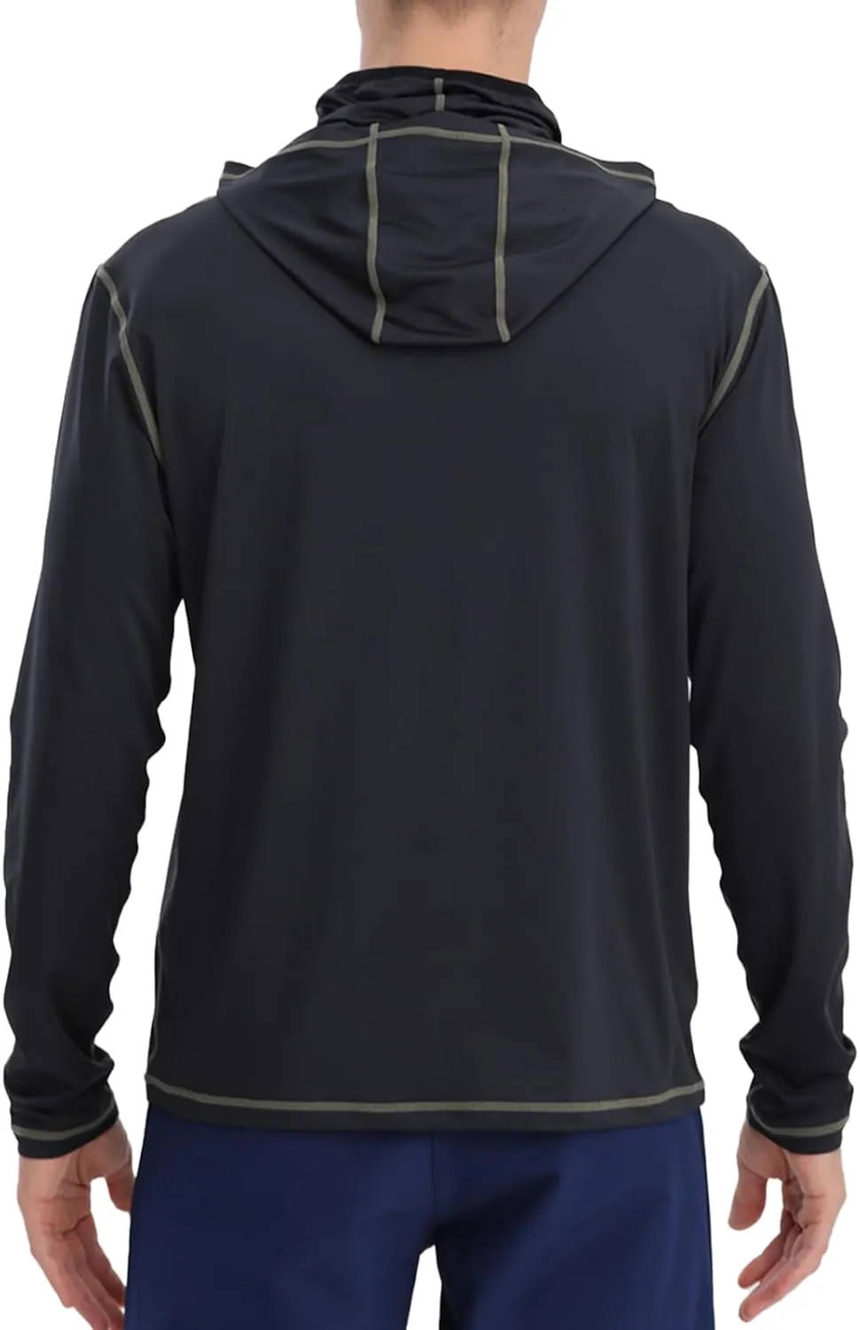Fishing Shirts for Men,Long Sleeve Rash Guard Shirts Sun Protection Hoodie Athletic Running Hiking Shirt 1/2 Packs