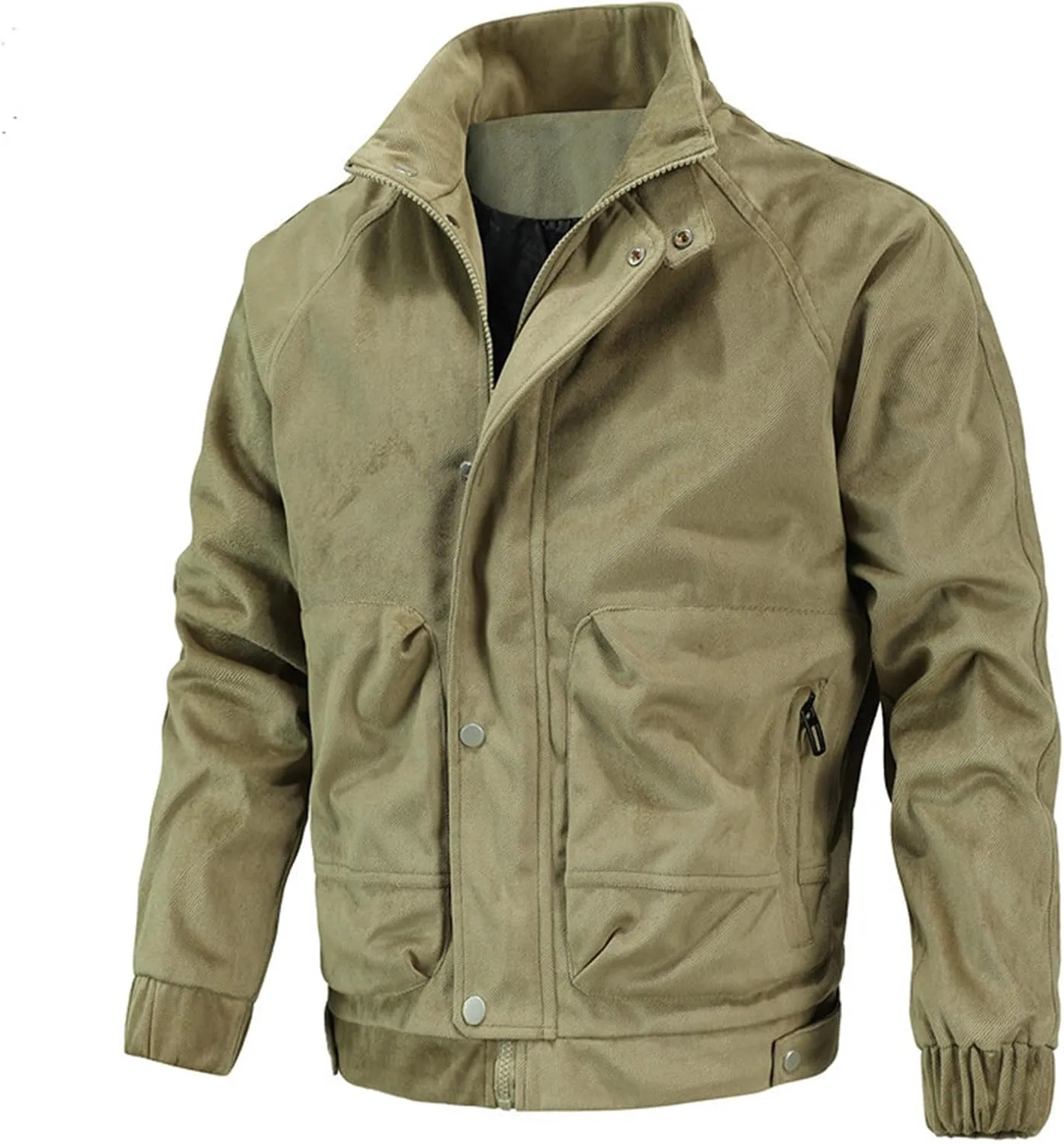 Flight Jackets For Men Zip Up Windbreaker Jacket Lightweight Casual Thermal Coat Oversized Windproof Jackets