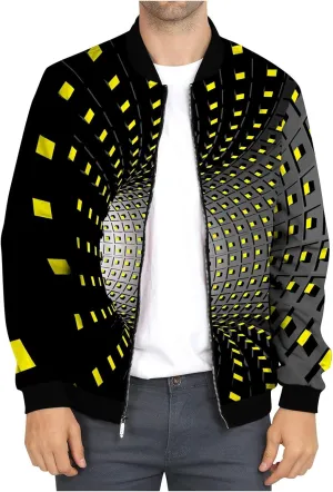 Flight Jackets For Men Zip Up Windbreaker Jacket Lightweight Casual Thermal Coat Oversized Windproof Jackets