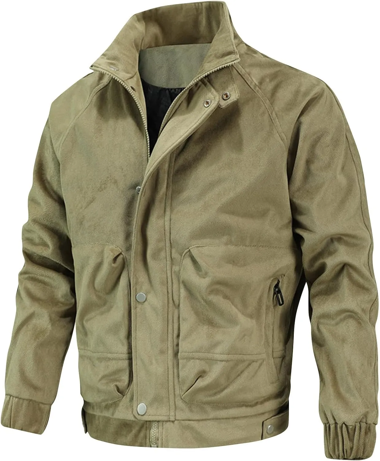 Flight Jackets For Men Zip Up Windbreaker Jacket Lightweight Casual Thermal Coat Oversized Windproof Jackets