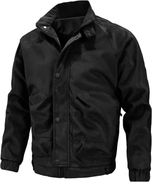 Flight Jackets For Men Zip Up Windbreaker Jacket Lightweight Casual Thermal Coat Oversized Windproof Jackets