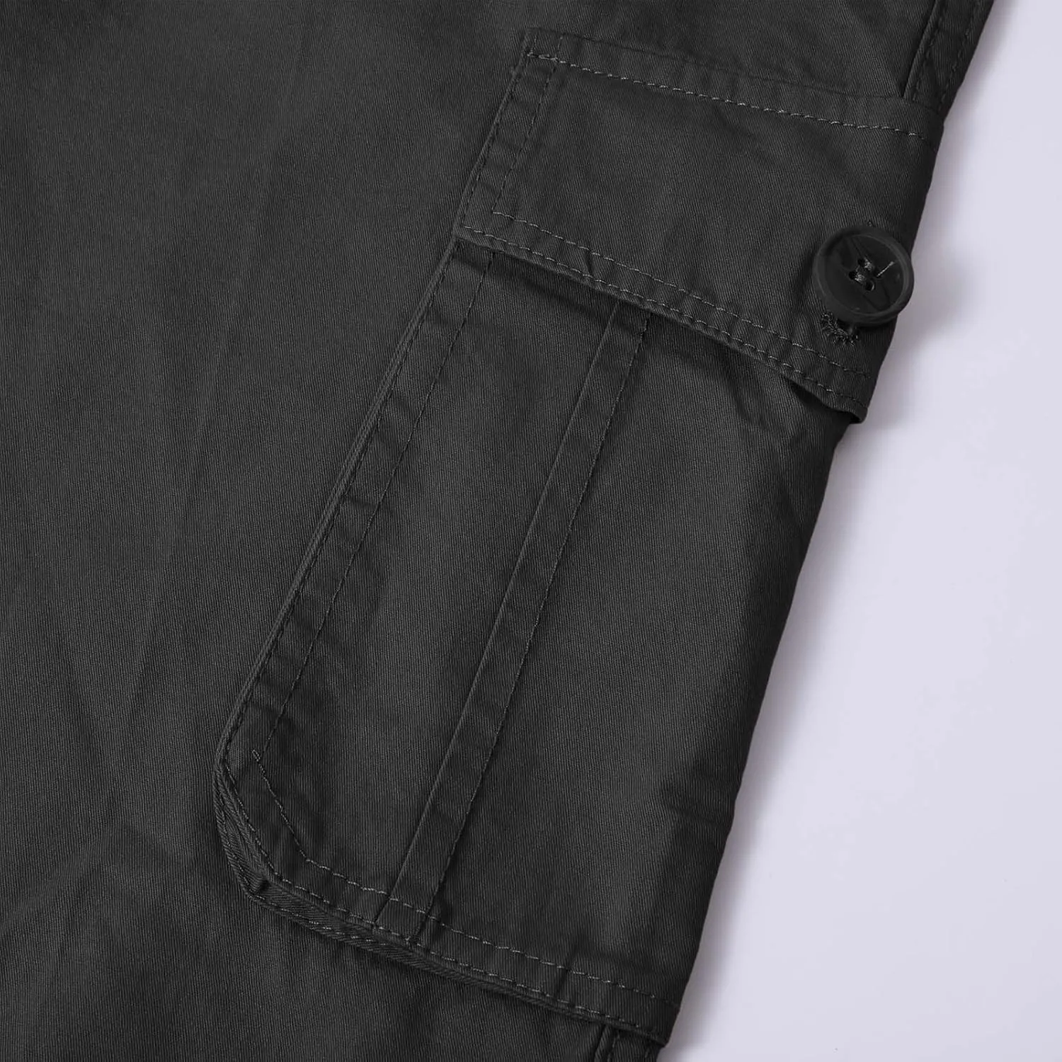 GIERIDUC Men's Drawstring Waist Cargo Pants Sweatpants Men Zipper Pockets Tactical Clothing for Men Heavyweight Joggers Mens
