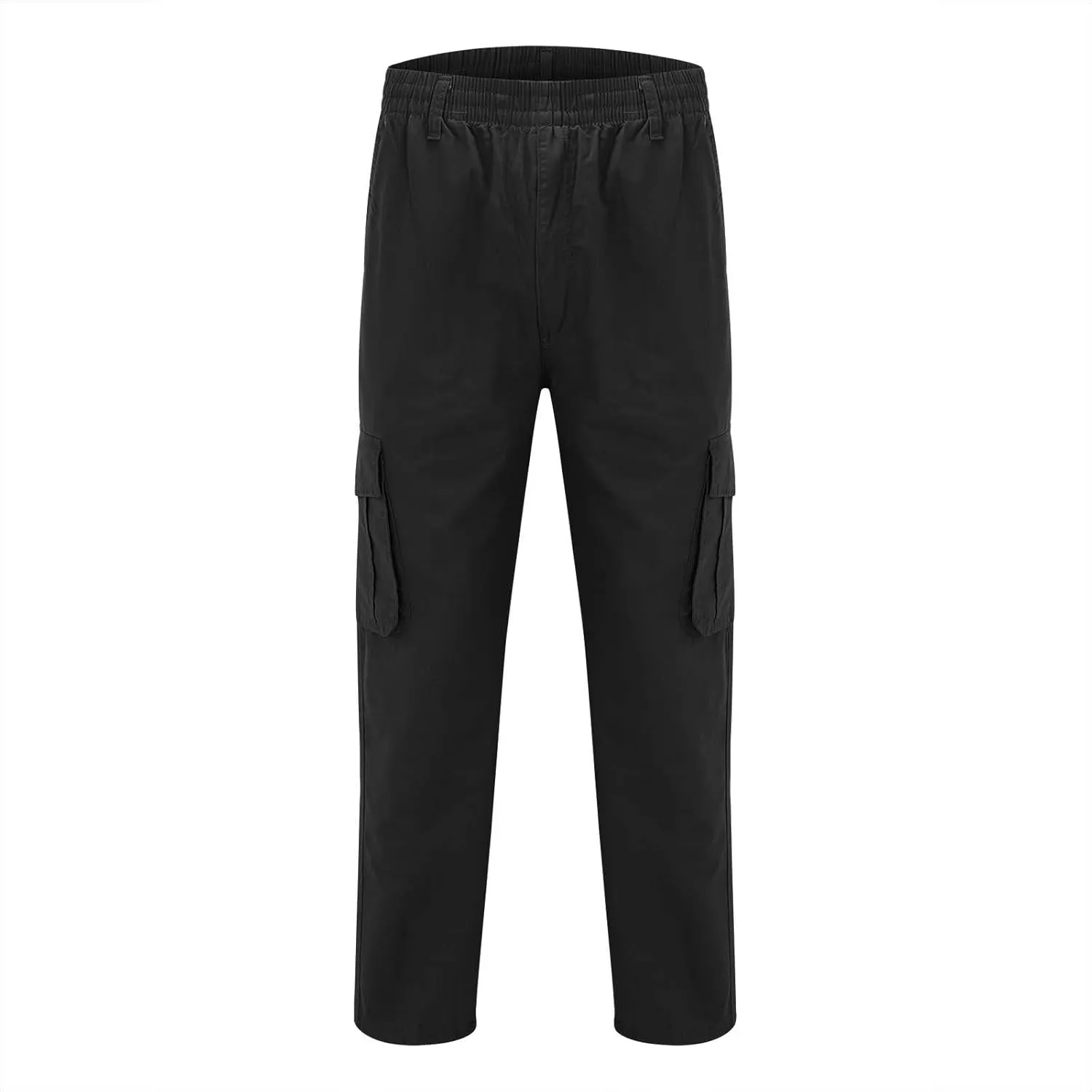 GIERIDUC Men's Drawstring Waist Cargo Pants Sweatpants Men Zipper Pockets Tactical Clothing for Men Heavyweight Joggers Mens