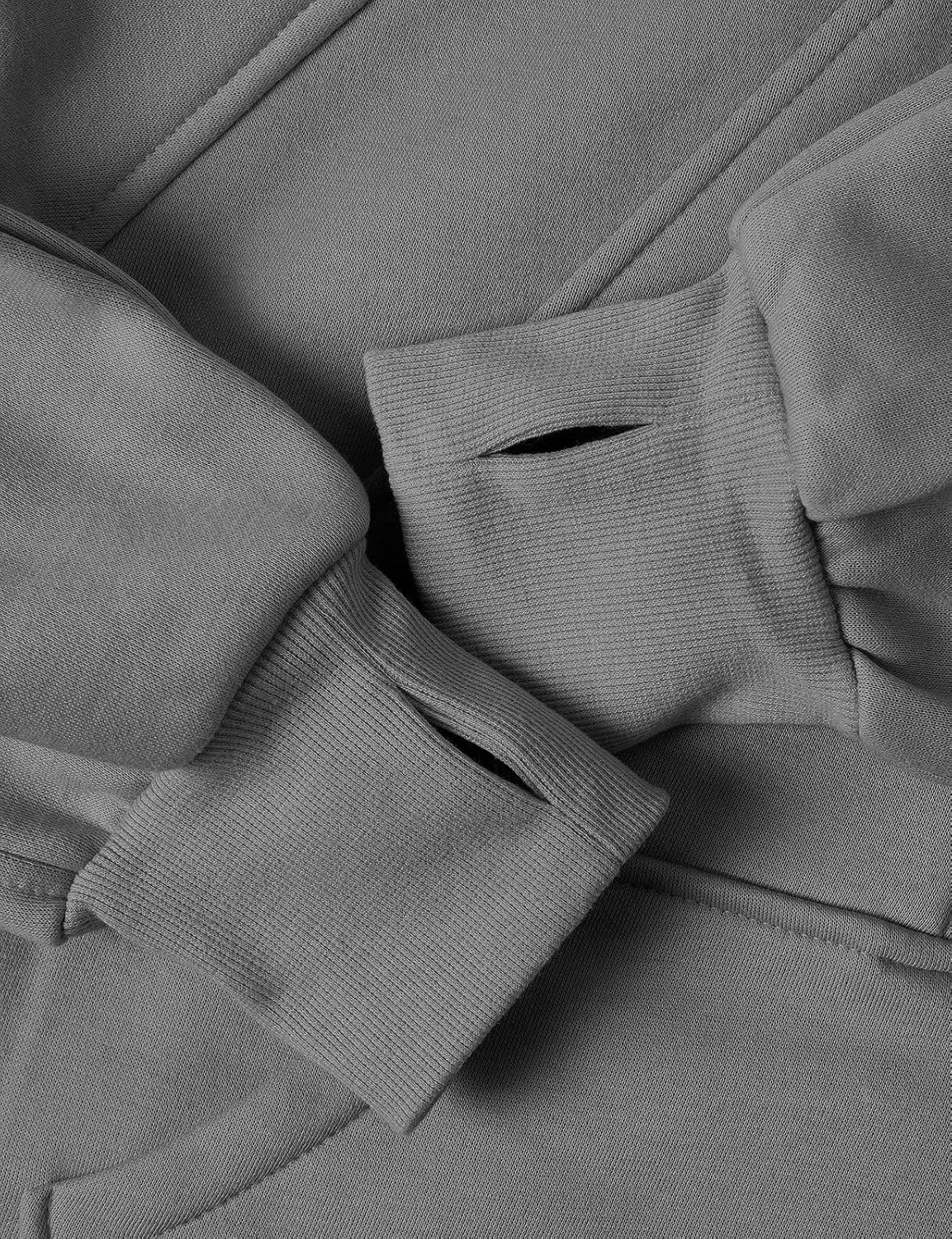GIVON Oversized Cropped Hoodies for Women Loose Fit Crop Sweatshirts Jackets Fall Outfits Winter Clothes
