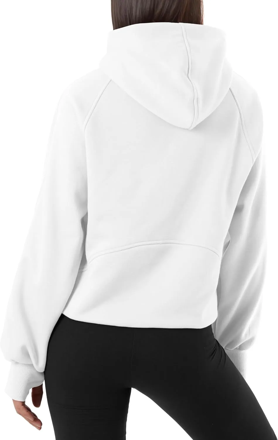 GIVON Oversized Cropped Hoodies for Women Loose Fit Crop Sweatshirts Jackets Fall Outfits Winter Clothes