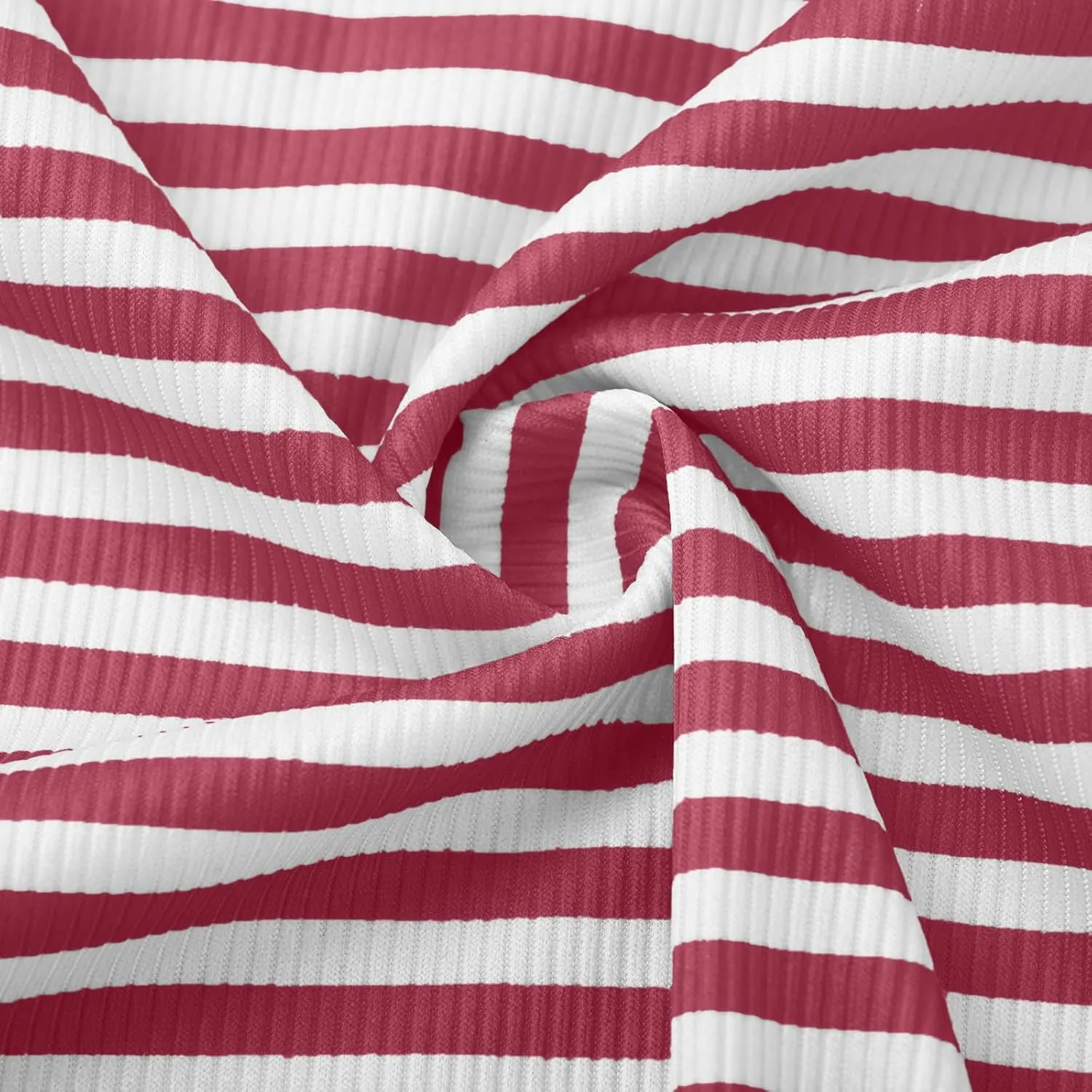 HGps8w Puff Sleeve Tops for Women 2025 Summer Loose Fit Casual Striped Crewneck Short Sleeve Basic Going Out Tee Shirts