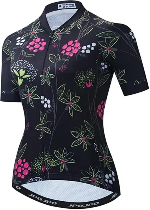 Hotlion Women's Short Sleeve Cycling Jersey Jacket Cycling Shirt Quick Dry Breathable Mountain Clothing Bike Top