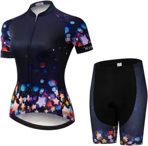 Hotlion Women's Short Sleeve Cycling Jersey Jacket Cycling Shirt Quick Dry Breathable Mountain Clothing Bike Top