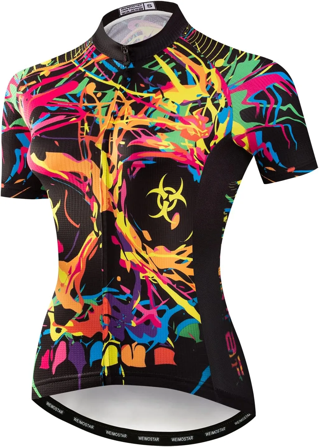 Hotlion Women's Short Sleeve Cycling Jersey Top Cycling Shirt Quick Dry Breathable Mountain Clothing Bike Jacket