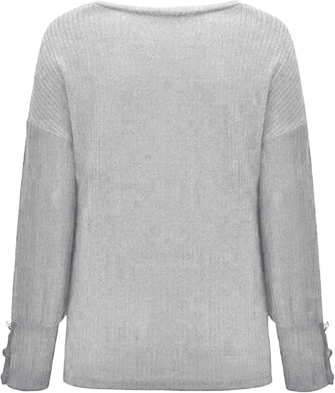 iLH Sweaters for Women 2024 Plus Size Ribbed Knit Sweater Long Sleeve Crewneck Pullover Shirts Comfort Jumper Tops