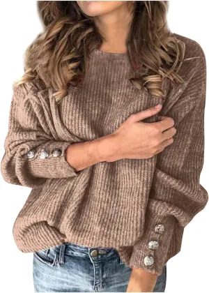 iLH Sweaters for Women Oversized Turtleneck Sweater Casual Cable Knit Pullover Tops Fall Winter Trendy Chunky Shirts