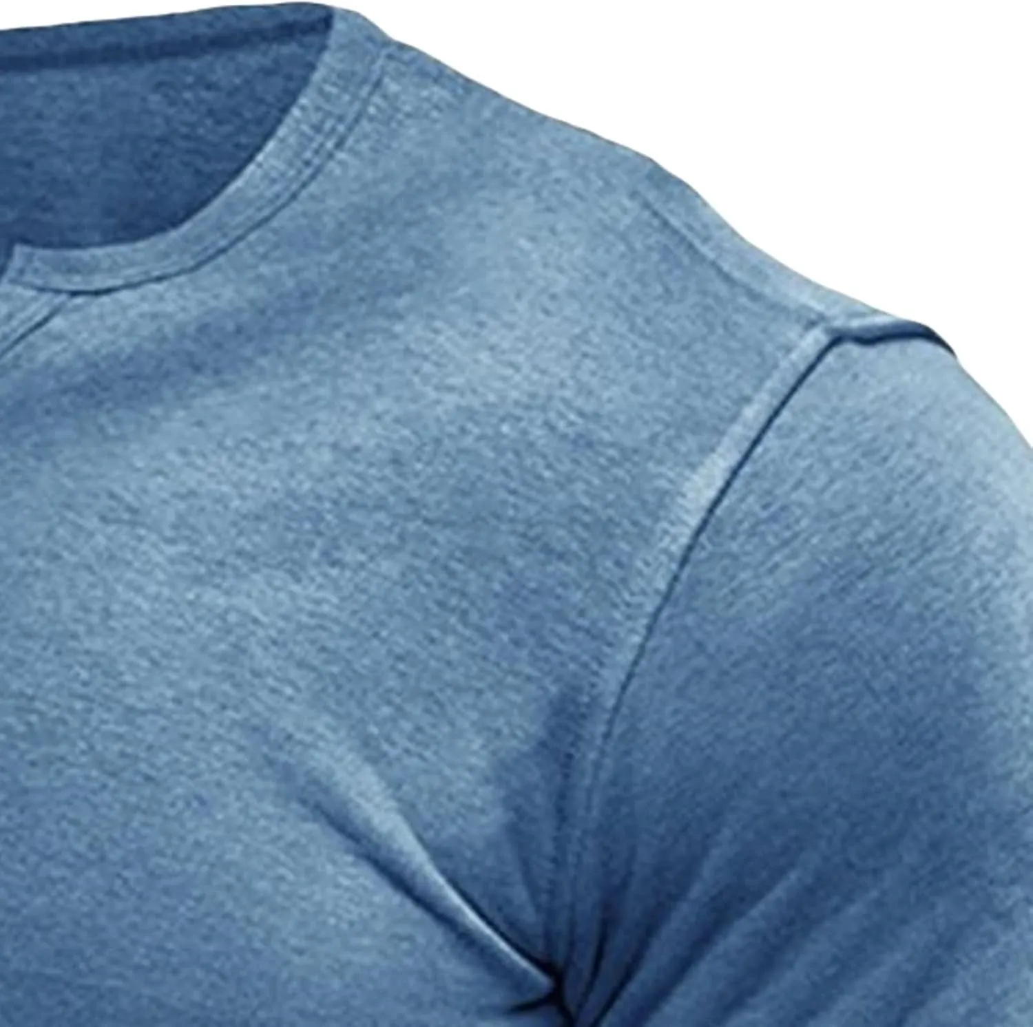 JEsilunmaMY Men's Slim Fit Henley T-Shirts Short Sleeve Button Neck Casual Beach Shirt Solid Color Summer Hippie T-Shirt