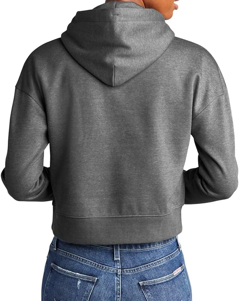 Joe's USA Ladies Fleece Pullover Cropped Hoodies in XL-4XL