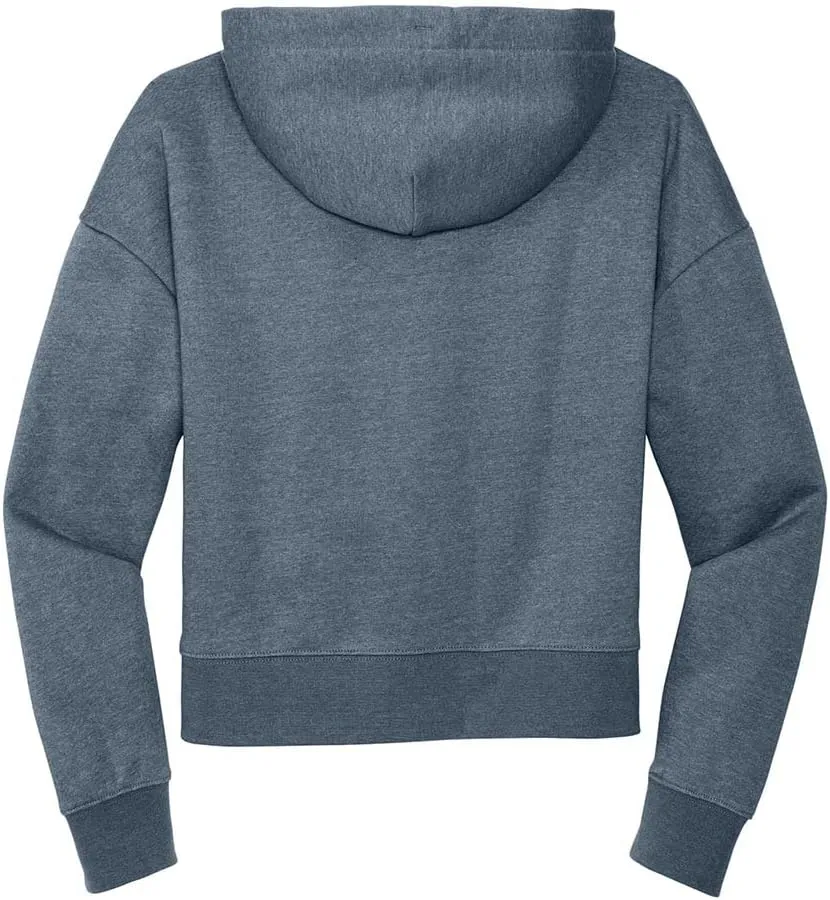 Joe's USA Ladies Fleece Pullover Cropped Hoodies in XL-4XL