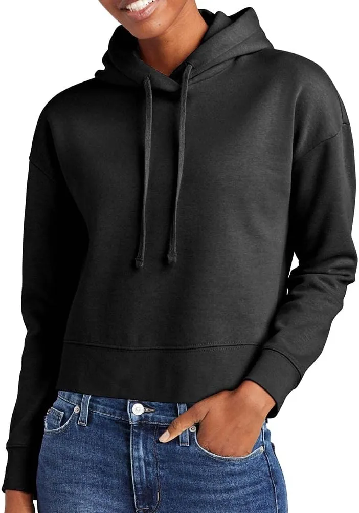 Joe's USA Ladies Fleece Pullover Cropped Hoodies in XL-4XL
