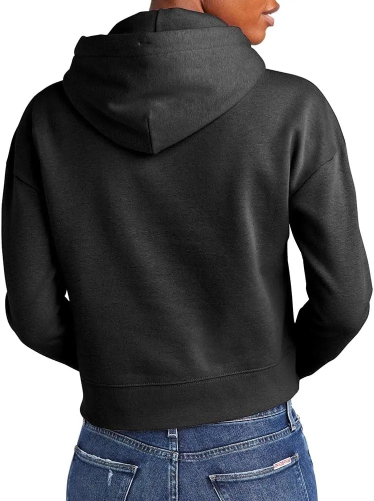 Joe's USA Ladies Fleece Pullover Cropped Hoodies in XL-4XL
