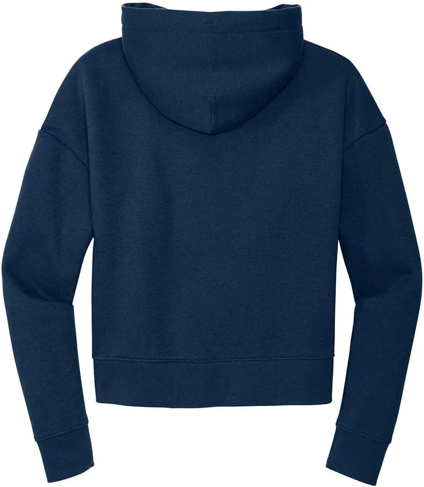 Joe's USA Ladies Fleece Pullover Cropped Hoodies in XL-4XL