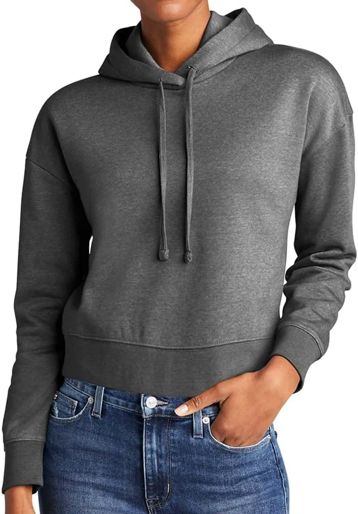 Joe's USA Ladies Fleece Pullover Cropped Hoodies in XL-4XL