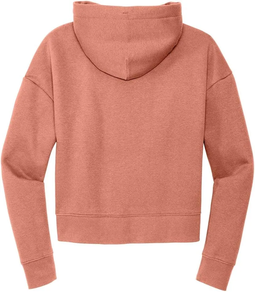 Joe's USA Ladies Fleece Pullover Cropped Hoodies in XL-4XL