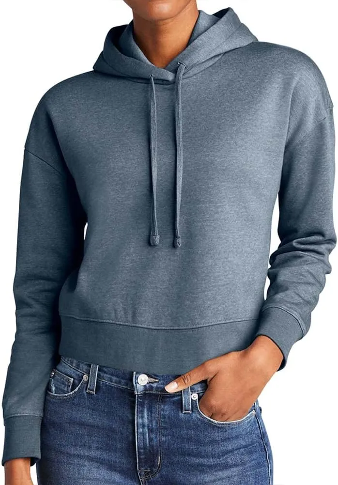 Joe's USA Ladies Fleece Pullover Cropped Hoodies in XL-4XL