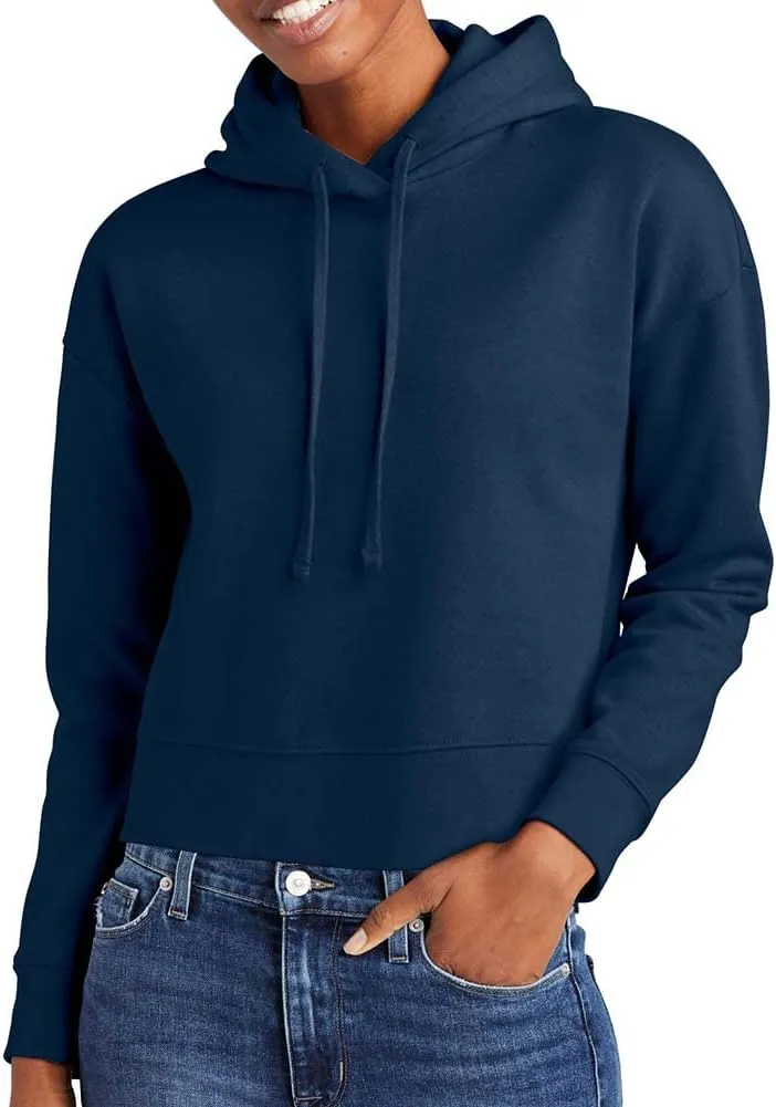 Joe's USA Ladies Fleece Pullover Cropped Hoodies in XL-4XL