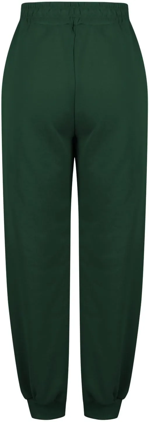 jsaierl Track Pants Women, Fall Winter Fleece Sweatpants Drawstring Lounge Straight Leg Pants Soft Comfy Joggers with Pockets