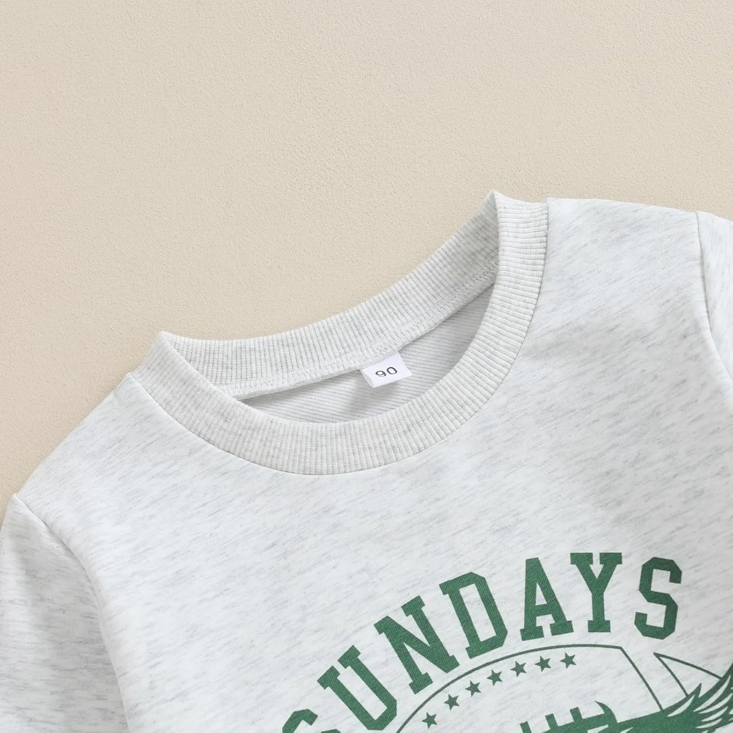 Karuedoo Toddler Baby Girl Boy Game Day Football Outfit Sundays Are for the Birds Crewneck Sweatshirt Long Sleeve Shirts Top