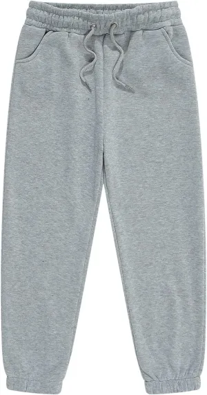Kids Boys Jogger Pants Toddler Boys' Drawstring Elastic Waist Cotton Solid Pants Casual Sweatpants 1PCS Set