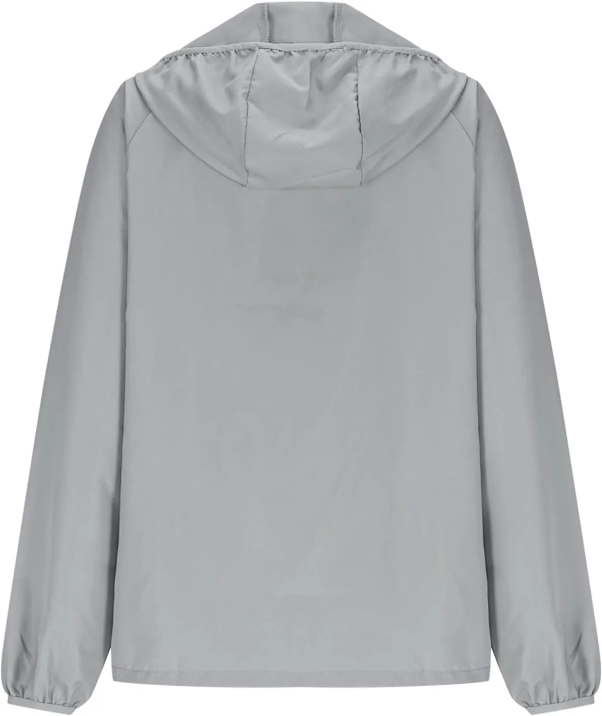 Lightweight Sun Protection Jackets for Women Comfy Cooling Summer Long Sleeve Zip Up Open Hooded Shirt Plus Size