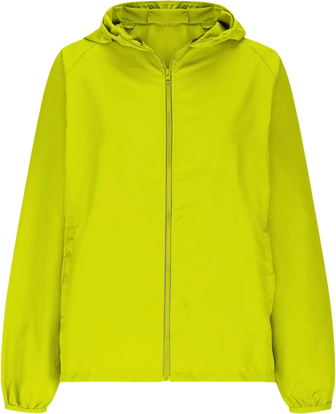 Lightweight Sun Protection Jackets for Women Comfy Cooling Summer Long Sleeve Zip Up Open Hooded Shirt Plus Size