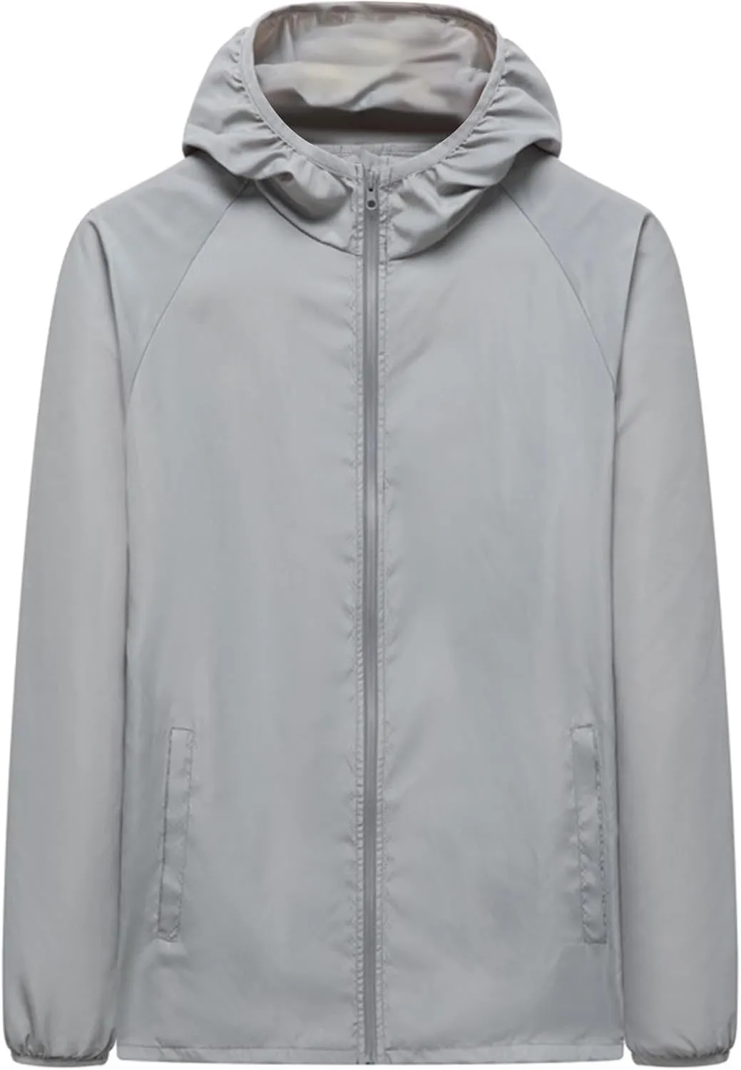 Lightweight Sun Protection Jackets for Women Comfy Cooling Summer Long Sleeve Zip Up Open Hooded Shirt Plus Size