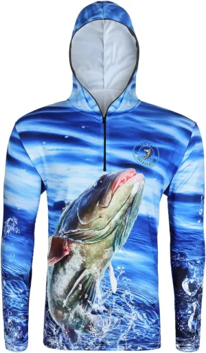 Long Sleeve Fishing Shirts Fishing Hoodie for Men and Women Fit Performance Clothing, UPF 50 ,Quick-Dry