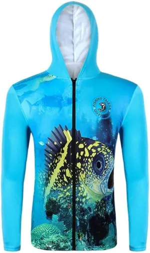 Long Sleeve Fishing Shirts Fishing Hoodie for Men and Women Fit Performance Clothing, UPF 50 ,Quick-Dry