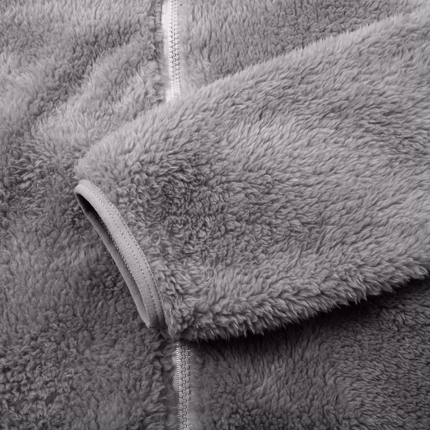 Long Sleeve Fuzzy Jackets for Women Trendy Sherpa Fleece Lined Jacket Tops with Pockets Casual Loose Solid Color Coat