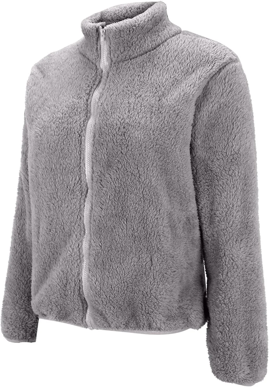 Long Sleeve Fuzzy Jackets for Women Trendy Sherpa Fleece Lined Jacket Tops with Pockets Casual Loose Solid Color Coat